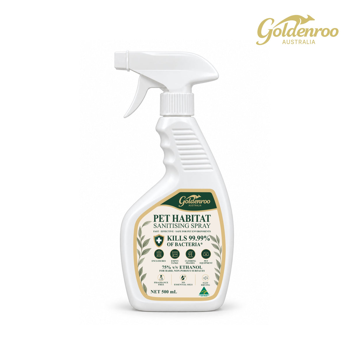 Pet Habitat Sanitising 75% Ethanol - 500ml