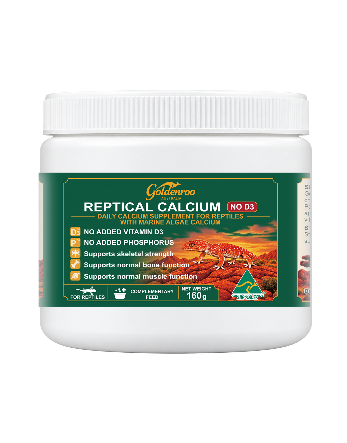 Reptile Calcium Powder No D3