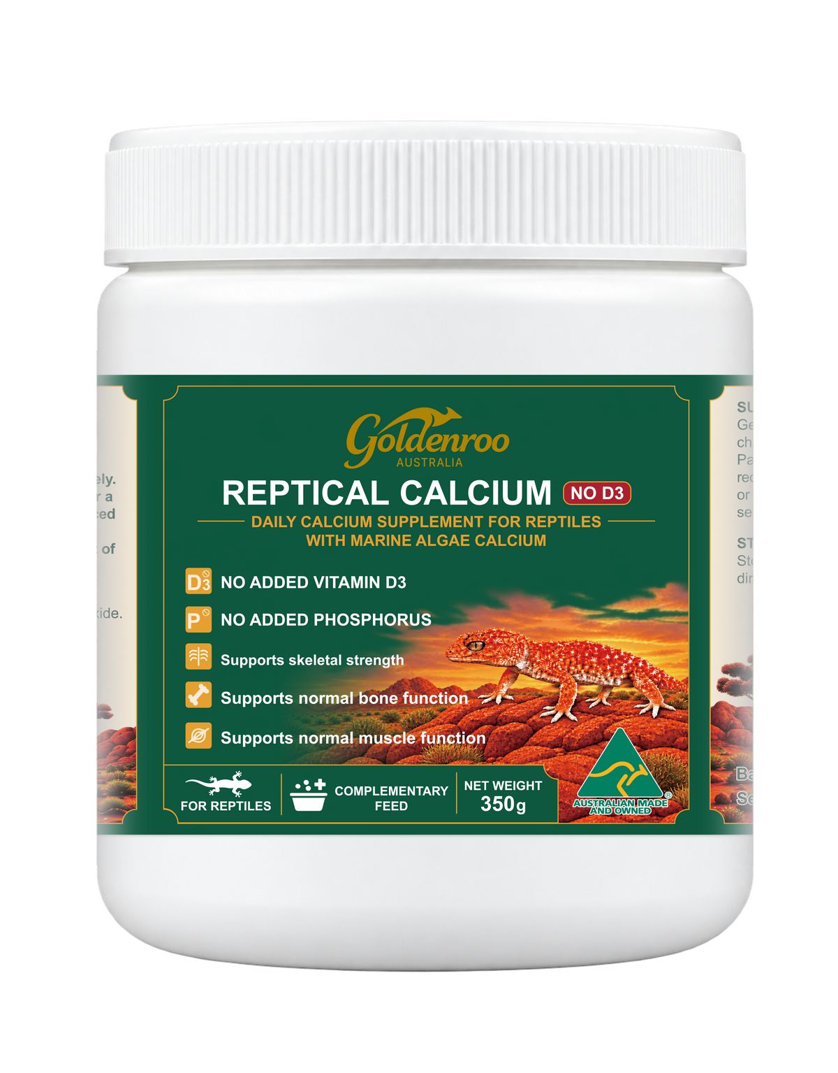 Reptile Calcium Powder No D3